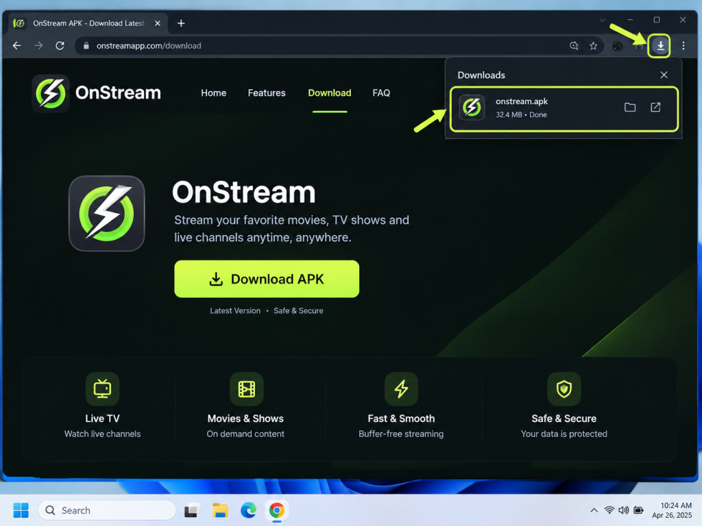 OnStream APK for PC