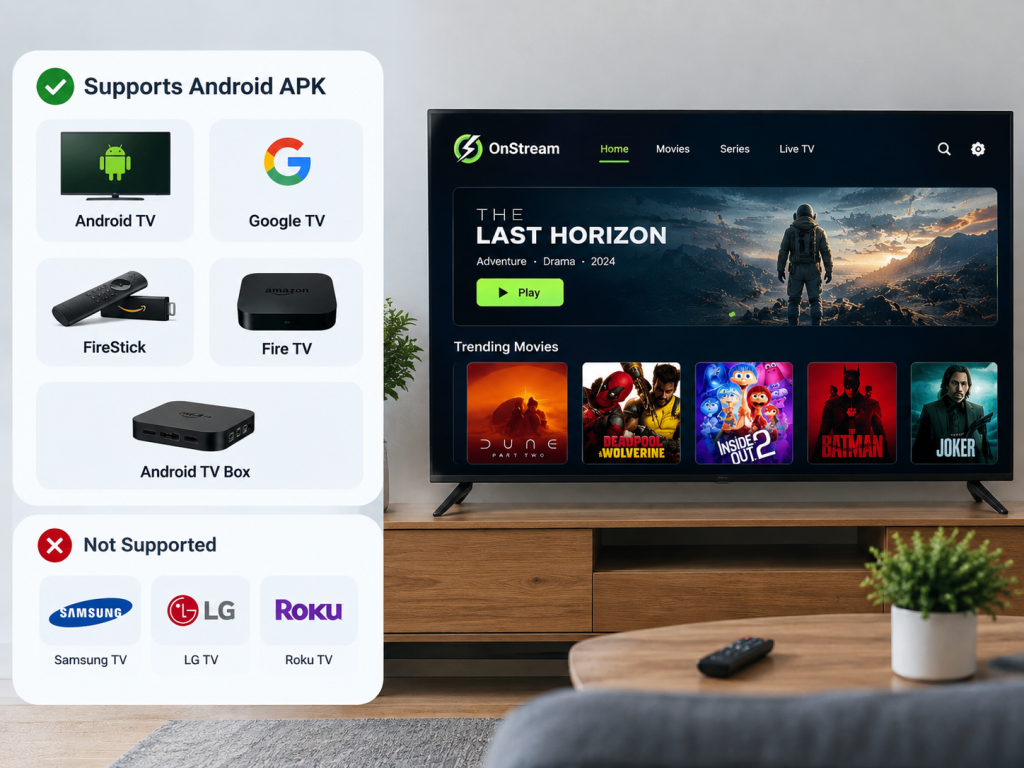 Install OnStream APK With Downloader
