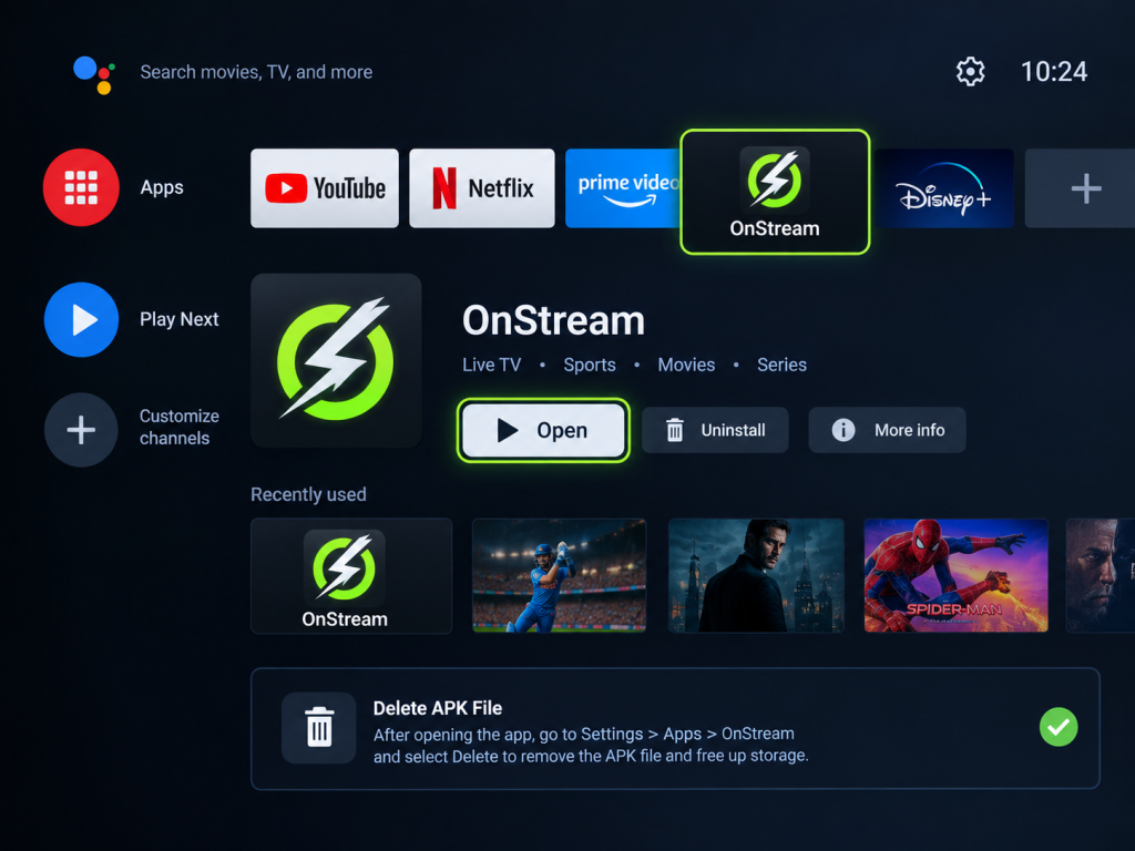Install OnStream APK With Downloader