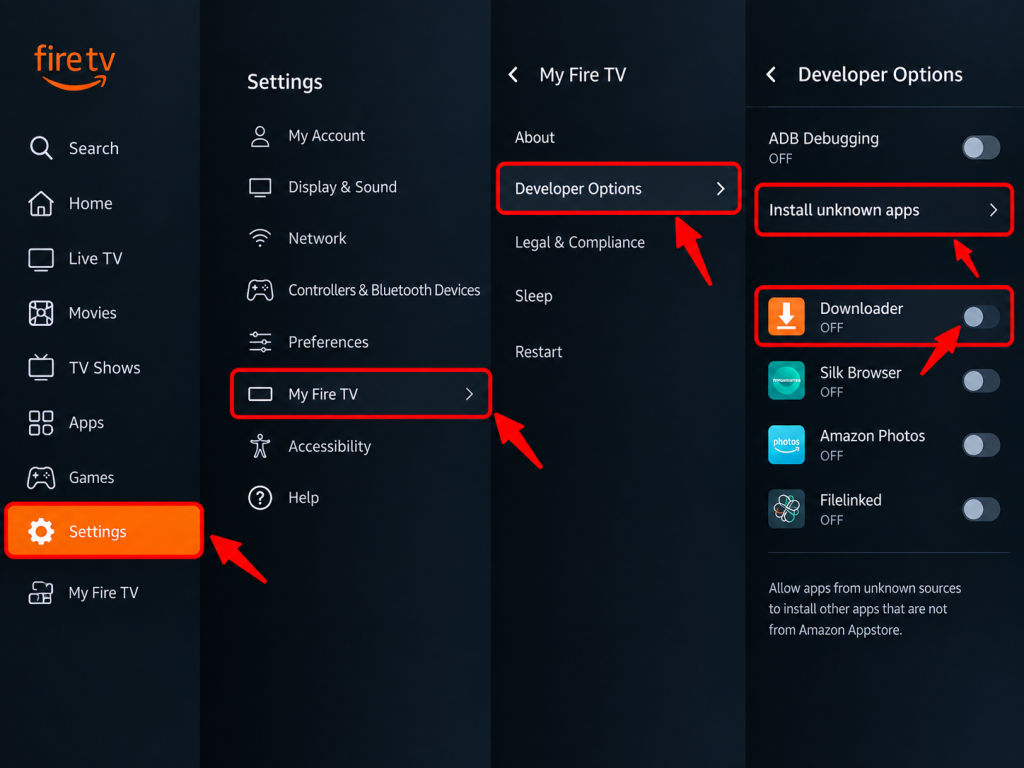 Install OnStream on FireStick